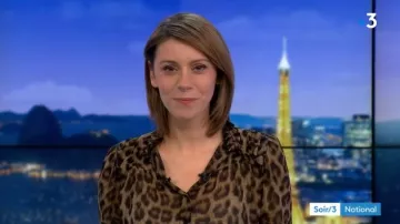 The blouse leopard Marianne Théoleyre in Night 3 of the 18/05/2019