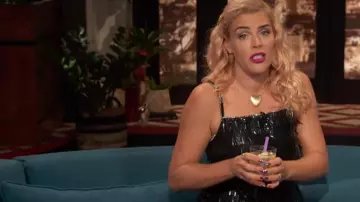 Marco De Vincenzo Frange de Perles Mini Robe porté par Busy Philipps Occupé ce Soir, Peut 16,2016