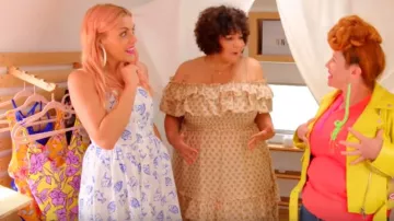 HVN Laura Poisson Imprimer Robe porté par Busy Philipps Occupé ce Soir, Peut 16,2019