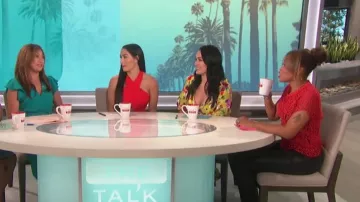 Proenza Schouler  Scalloped Stretch Lace Top worn by Eve  on The Talk May 17,2019