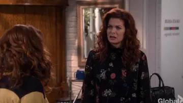 Ted Baker Taalia Florence Blouse worn by Grace Adler (Debra Messing) in Will & Grace (S02E09)