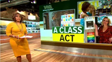 New York & Company  Corset Sweater Dress - Gabrielle Union Collection worn by Gayle King on CBS This Morning May 17,2019