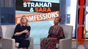 Alice + Olivia Delora Vestido usado por Sara Haines en Good Morning America 15 de mayo de 2019