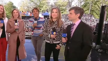 Reiss Faris Manteau porté par Amy Robach sur Good Morning America Peut 15,2019