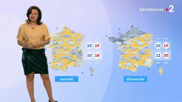 Le t-shirt imprimé de Anaïs Baydemir dans Météo 2 du 20/05/2019
