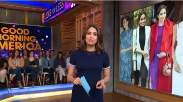 Shoshanna Dinan Dress worn by Cecilia Vega on Good Morning America May 17,2019