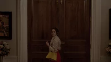 Le sac à main jaune Sara Battaglia de Fallon Carrington (Elizabeth Gillies) dans Dynastie (S02E21)