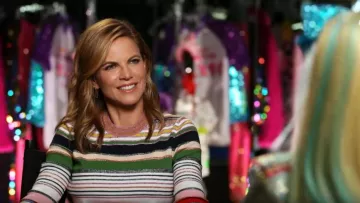 Veronica Beard Stripe Long Sleeve Sweater of Natalie Morales on Today May 17,2019