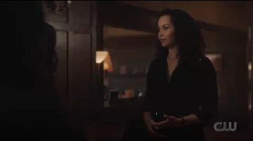 Maje Papritea Zip Front Jumpsuit worn by Macy Vaughn (Madeleine Mantock) in Charmed (S01E22)