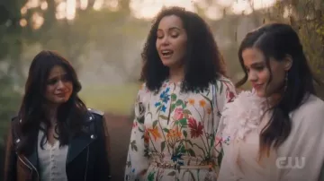 Rodebjer Adania Floral Print Silk Blouse worn by Macy Vaughn (Madeleine Mantock) in Charmed (S01E22)