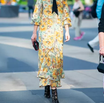 The ankle boots in black lace, Katie Holmes the evening American Ballet Theatre Spring Gala the May 20, 2019