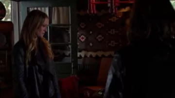 Rick Owens Classic Calfskin Leather Biker Jacket worn by Jennifer Jareau (A.J. Cook) in Criminal Minds (S10E13)