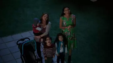 Dolce & Gabbana Enchanted Forest’ dress. of Fiona (Minnie Driver) in About a Boy (S02E08)
