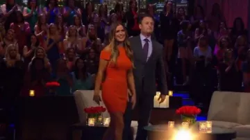 Roberto Cavalli Citrouille Tricot Côtelé Robe portée par JoJo Fletcher dans La Bachelorette (S12E10)