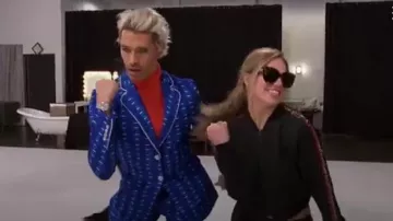 Pam et Gela Recadrée Veste de survêtement avec Strass Bandes Latérales porté par Hannah Brown dans La Bachelorette (S15E01)