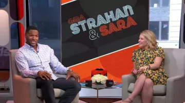 Maje Rockinie Dress worn by Sara Haines on Good Morning America May 21,2019