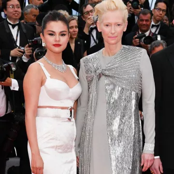 Tilda Swinton's metallic dress by Haider Ackerman as seen in Cannes Festival 2019