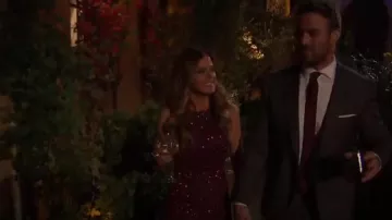 Mac Duggal 4265d Gown in Garnet worn by JoJo Fletcher in The Bachelorette (S12E02)