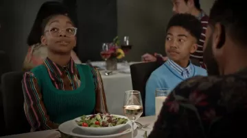 Dvf Adi Tricot Côtelé Robe portée par Diane Johnson dans black-ish (S05E23)