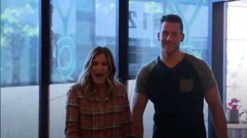 Paige Trudy Shirt in Canyon Pink worn by JoJo Fletcher in The Bachelorette (S12E03)