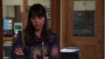 Marc by Marc Jacobs  Paint Print Hoodie worn by April Ludgate (Aubrey Plaza) in Parks and Recreation (S02E02) (S02E02)