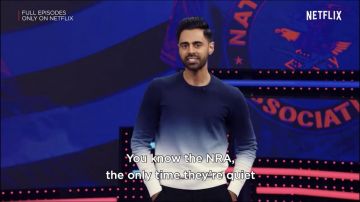 Todd Snyder Dip Dye Sweater worn by Ha­san Min­haj as seen on Pa­triot Act with Ha­san Min­haj