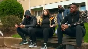 The pair of Nike's worn by Marwa Loud in her video clip Oh the Crazy
