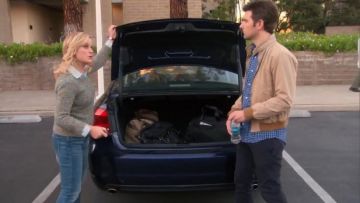 Rag & Bone Holst pullover worn by Leslie Knope (Amy Poehler) in Parks and Recreation (S05E17)