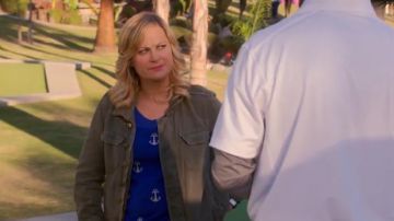 Madewell  Anchors and Polka dot sweater worn by Leslie Knope (Amy Poehler) in Parks and Recreation (S05E21)