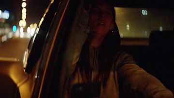 Gray zip hoodie worn by a woman in Run For Me music video by Sebastian feat. Gallant