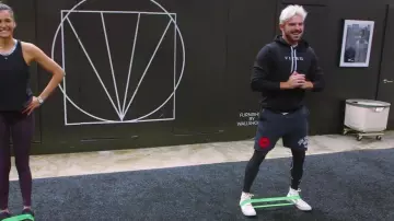 Bruce Lee shorts worn by Zac Efron in Nina Dobrev Crushes my Workout YouTube video by Gym Time w/ Zac Efron