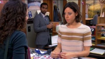 Madewell Hazestripe Top worn by April Ludgate (Aubrey Plaza) in Parks and Recreation (S06E05)