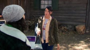 Topshop  Duke Jacket worn by April Ludgate (Aubrey Plaza) in Parks and Recreation (S06E09)