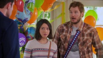 Madewell  Fair Isle Striped Sweater worn by April Ludgate (Aubrey Plaza) in Parks and Recreation (S06E12)