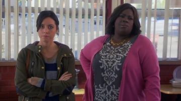 Topshop Talbot Parka worn by April Ludgate (Aubrey Plaza) in Parks and Recreation (S06E16)