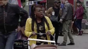 Biba Scattered tiger foil print tee Black worn by Kim Fox (Tameka Empson) in EastEnders May 27, 2019