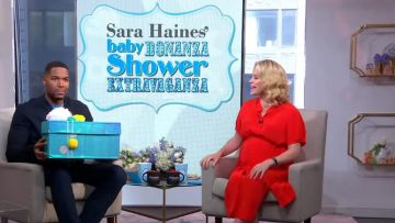 Diane von Furstenberg Addilyn Robe portée par Sara Haines sur Good Morning America Peut 22,2019