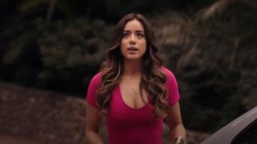 Reiss Myrtle Jersey Fit and Flare Dress usado por Daisy 'Skye' Johnson (Chloe Bennet) en Marvel's Agents of S.H.I.E.L.D. (S01E03)