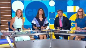 Reiss Doriana Robe Asymétrique portés par Amy Robach sur Good Morning America Peut 27,2019