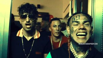 The polo Gucci worn by Capo in his clip International Gangstas with Farid Bang, 6ix9ine and SCH