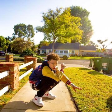 Sneakers Nike Air Force One Lil Mosey on his account Instagram @lilmosey