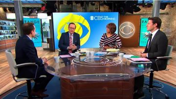 Karen Millen Crisscross Striped Dress worn by Gayle King on CBS This Morning May 27,2019