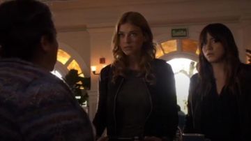 Carmen Long Sleeved Linen Top worn by Bobbi Morse (Adrianne Palicki) in Marvel's Agents of S.H.I.E.L.D. (Season 2 Episode 12)