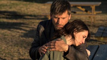 Chaqueta de cuero usada por Christian (Nikolaj Coster-Waldau) en Domino