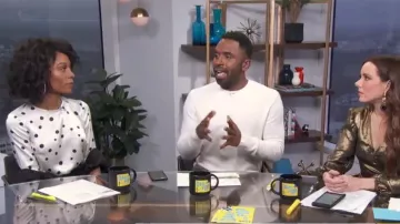 Silk Polka Dot Blouse worn by Zuri Hall on E! News January 17, 2019