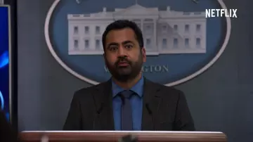 Blue shirt worn by Seth Wright (Kal Penn) as seen in Designated Survivor (Season 3)