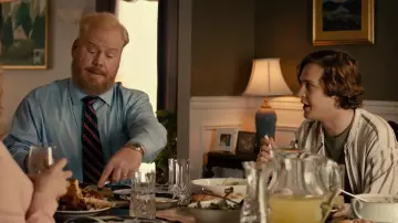 Blue & Red Striped Tie worn by Frank (Jim Gaffigan) in Being Frank