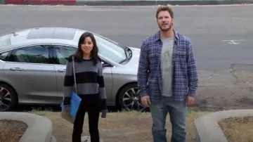 A.L.C.  Brandie Sweater worn by April Ludgate (Aubrey Plaza) in Parks and Recreation (S07E01)