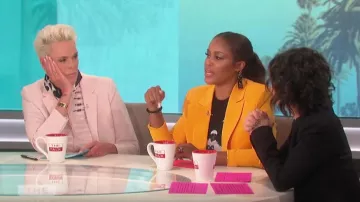Pop Yellow Suit Blazer worn by Eve on The Talk May 31,2019