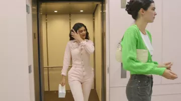 Ganni Washed denim jumpsuit worn by Kylie Jenner in Kylie Jenner: A Day in the Life YouTube Video